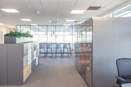 Dividing Office Using Flooring
