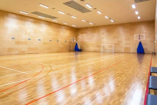 Sports hall flooring